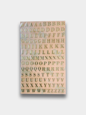 Alphabet Stickers Golden
