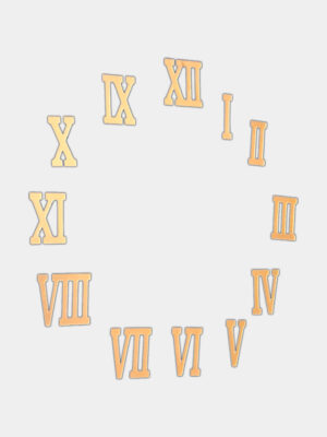 Acrylic clock number